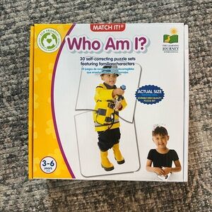 The Learning Journey Match It! Who Am I? Puzzle Set - Yellow